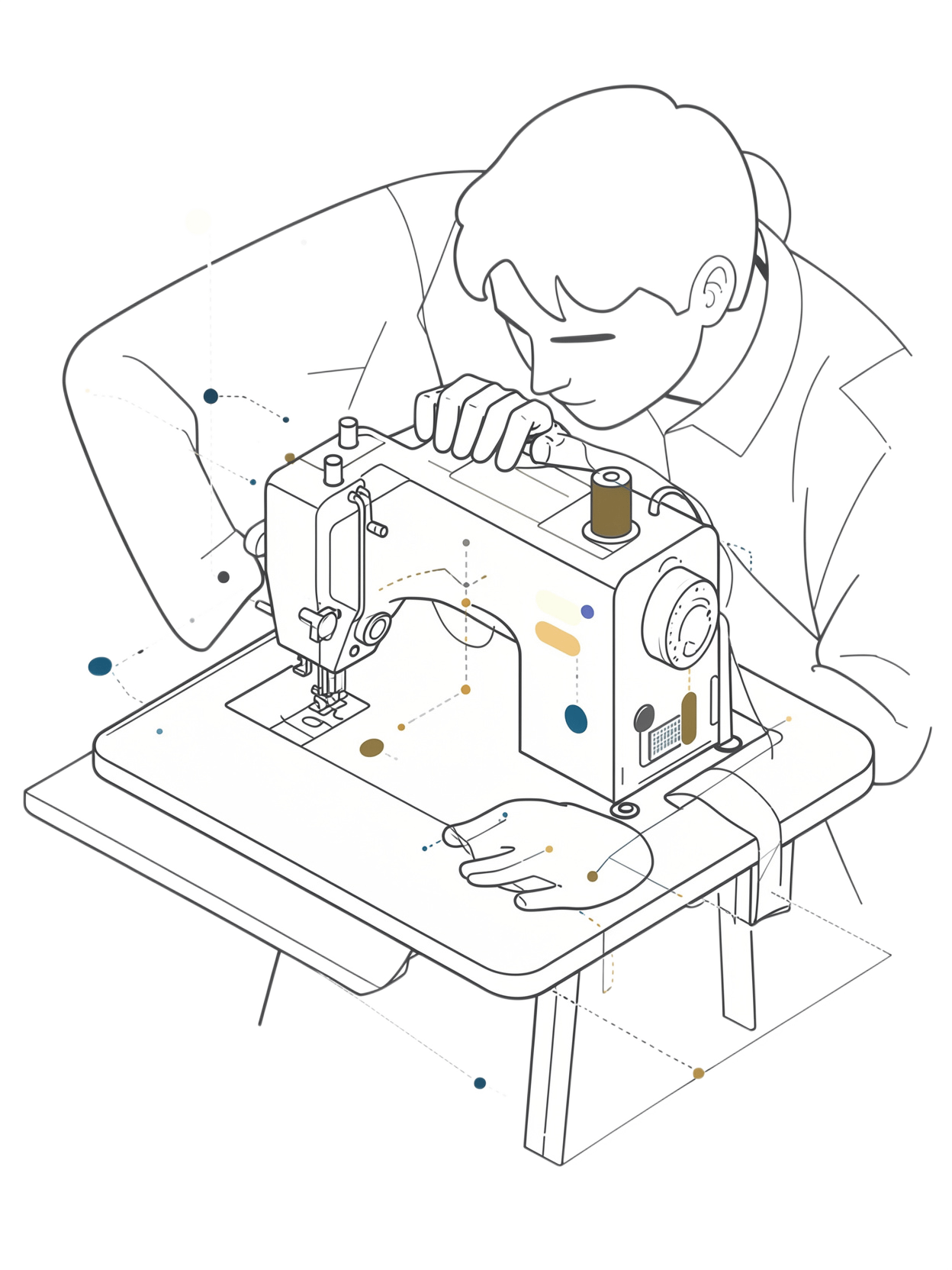 Reparación y mantenimiento de máquinas de coser